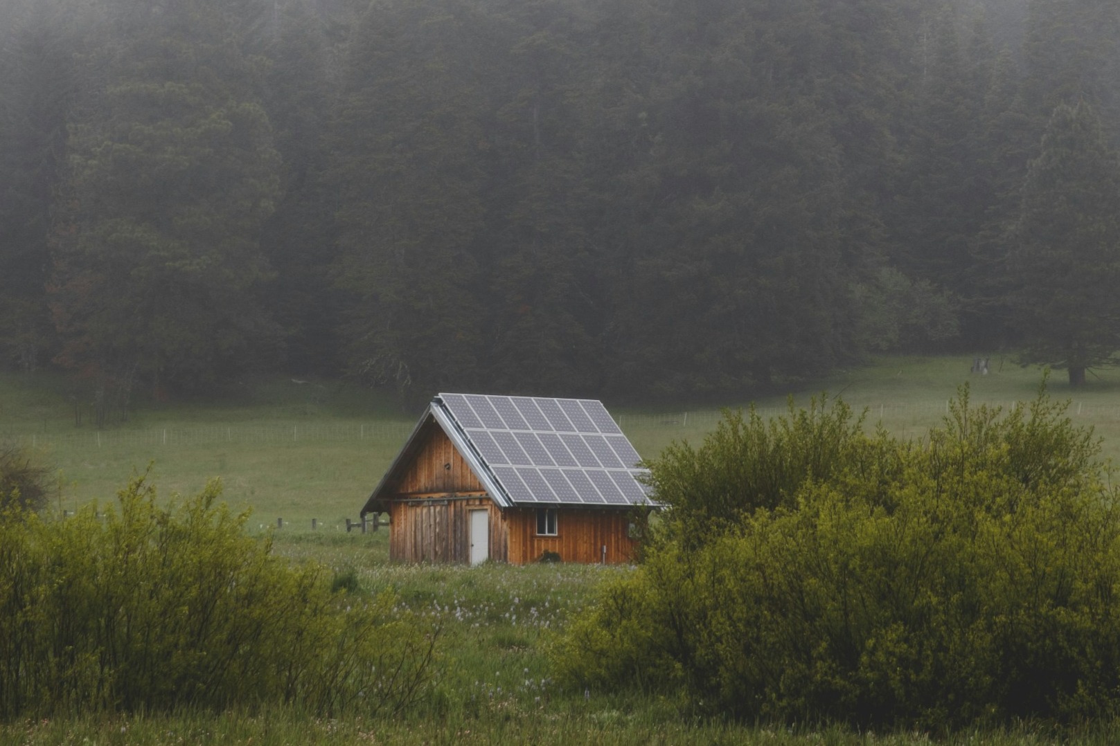 Solar panels powering off-grid applications