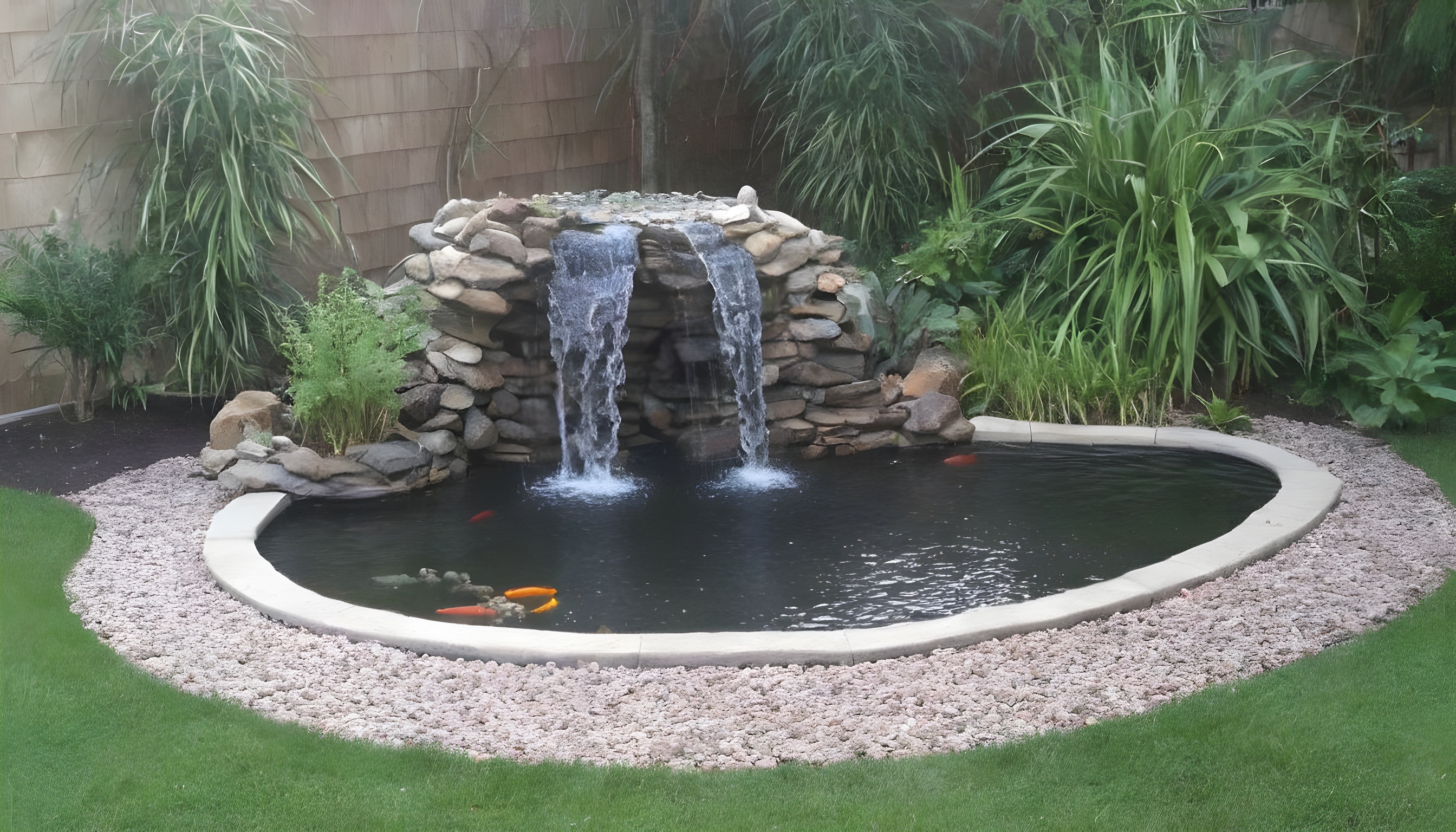 Solar powered fish pond with filtration and aeration